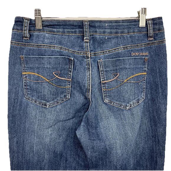 DKNY SOHO Bootcut Jeans women's 6 Blue Denim Low Rise - Picture 4 of 14